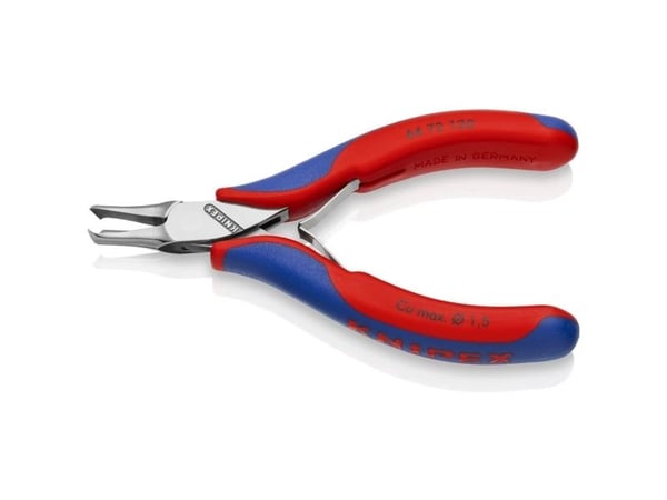 Knipex 64 72 120, Endekuttende tang, Stål, Blå, Rød, 120 mm, 95 g