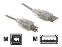 Delock - USB-kaapeli - USB (uros) - USB Type B (uros) - 0,5 m