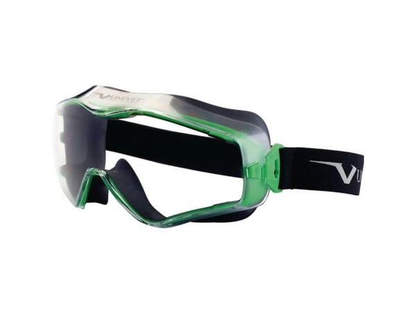 Univet Next Generation goggle 6X3 grönt båge med klart glas