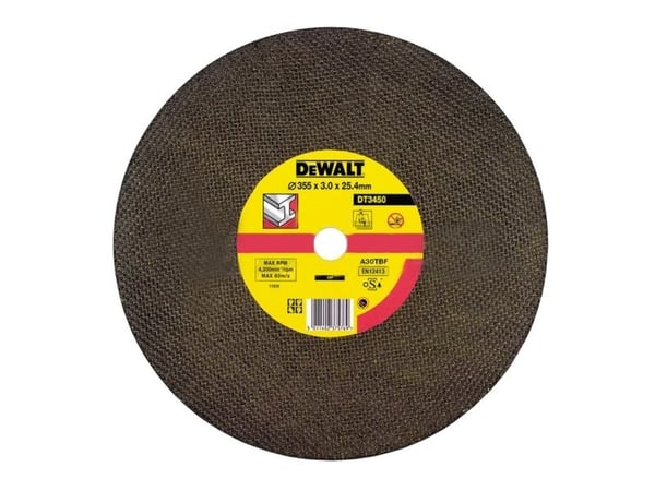 DeWALT DT3450, Hiomakiekko, Sisäänpainettu keskiosa, Metalli, 2,54 cm, 35,5 cm, 3 mm