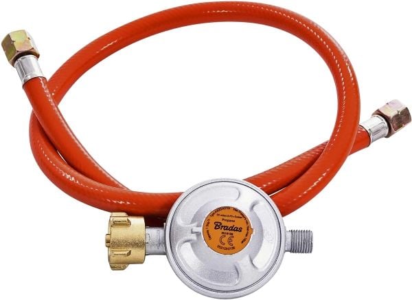 Cozze® regulator set med slang 1,1 meter och regulator 2 x 1/4" 50 mbar - DE &amp; AT market