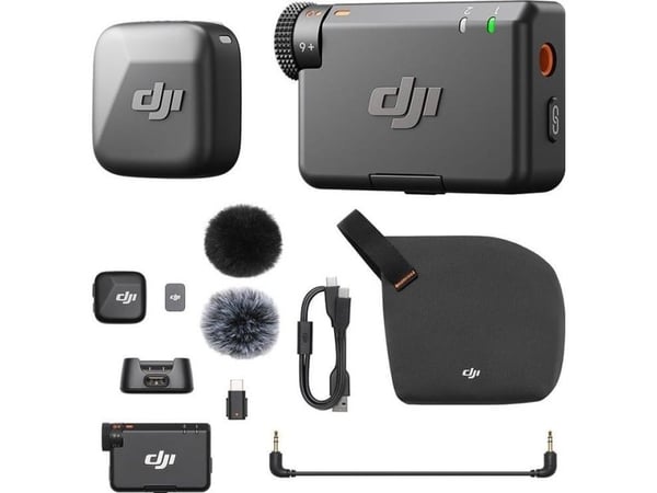DJI Mic Mini - Sändare och mottagare mikrofonsystem - svart
