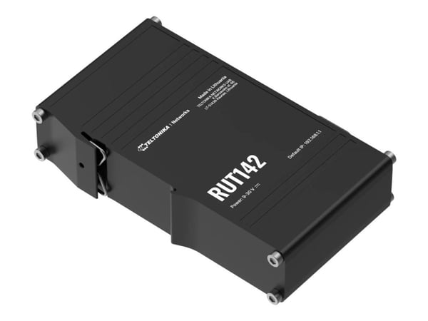 Teltonika RUT142 - Langaton reititin RS-232 - Wi-Fi - 2,4 GHz - DIN-kiskoon kiinnitettävä