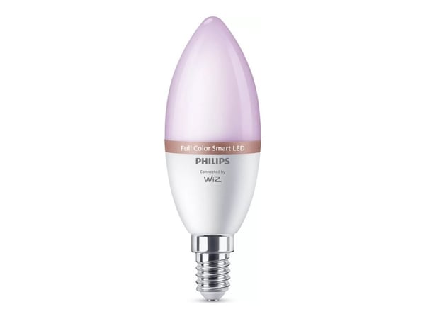 Philips - LED - form: C37 - glaserad finish - E14 - 4.9 W (motsvarande 40 W) - klass F - cool white/warm white - 2200-6500 K (paket om 3)