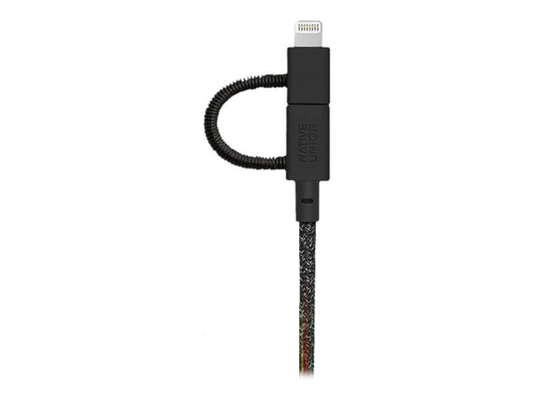 Native Union Belt - Lightning-kabel - USB hann til Micro-USB type B, Lightning, USB-C hann - 2 m - kosmos