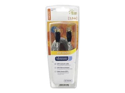Vivanco CAT 6e network lead, 2.0 m, transparent, 2 m, Valkoinen
