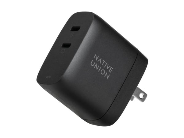 Native Union - Strømadapter - GaN, fast charger, with international adapters - 67 watt - 3.35 A - PD - 2 utgangskontakter (USB-C) - svart