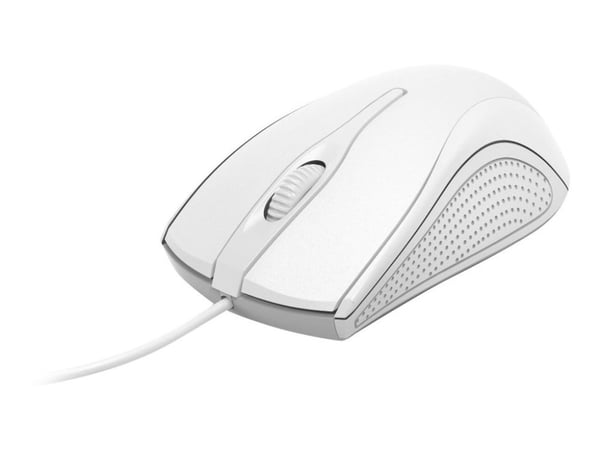 Hama MC-200 - Mus - optisk - 3 knapper - kablet - USB - hvit Hama MC-200 - Mus - optisk - 3 knapper - kablet - USB - hvit