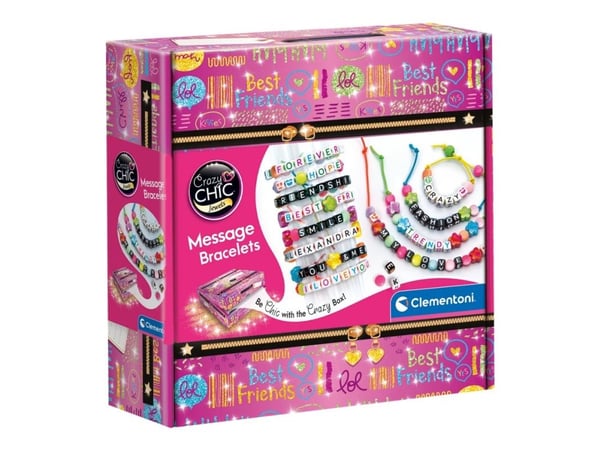 Clementoni Crazy Chic 18634, Muoti, Message bracelets, 7 vuosi/vuosia, Monivärinen