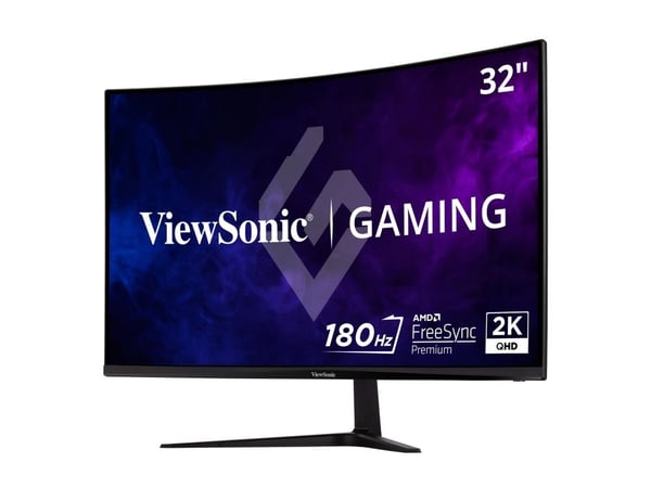 ViewSonic OMNI Gaming VX3218C-2K - LED-skjerm - gaming - kurvet - 32" (31.5" synlig) - 2560 x 1440 QHD @ 180 Hz - VA - 250 cd/m² - 1 ms - 2xHDMI, D...