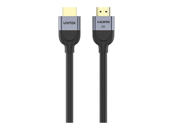 Unitek-kabel Unitek HDMI 2.1-kabel 8K 60Hz, svart, 1,5 m