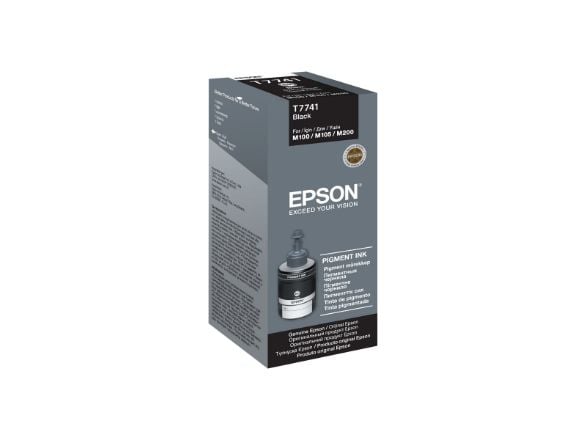 Epson T7741, Alkuperäinen, Musta, Epson, WorkForce M200, M105, M100 EcoTank L655, L605, L1455, 140 ml