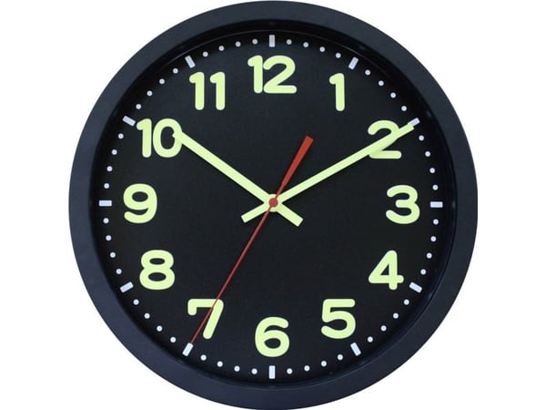 EUROTIME 53861-05 radioveggur 30 cm x 50 mm svart