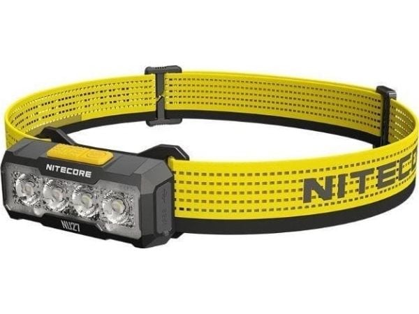 Nitecore NU27, Hovedbånd lommelygte, Sort, Gul, Polykarbonat (PC), 1 m, IP66, LED