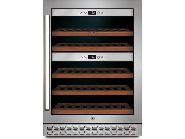 Caso WineChef Pro 40, Vinkylare med kompressor, Fristående, 40 flaska/flaskor, 100 W, G, Rostfritt stål