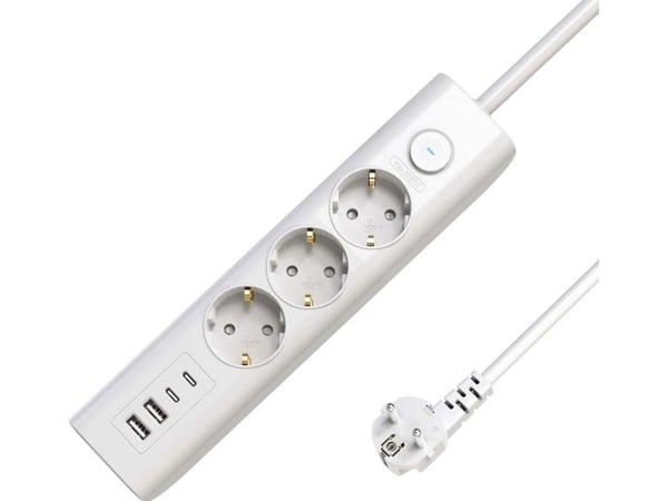 Microconnect MC-GRU00315WS-USB, 1,5 m, Sisätila, Tyyppi F, Tyyppi F, Kulmikas, 1,5 mm²