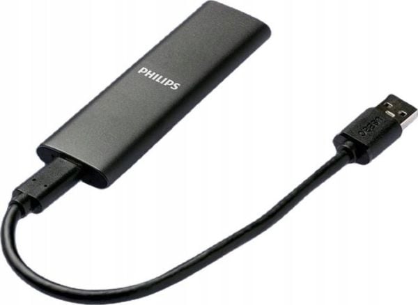 Philips FM02SS030P/00, 2 TB, USB Type-C, 3.2 Gen 1 (3.1 Gen 1), 550 MB/s, Grå