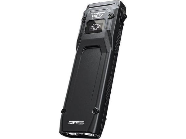 Nitecore EDC23, Lommelykt, Sort, Plast, Knapper, IP54, LED