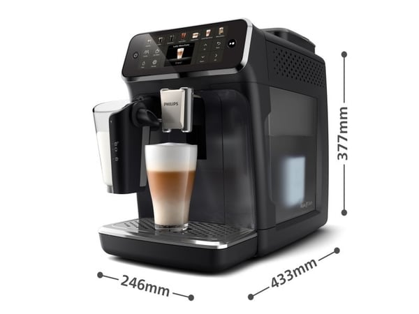 Philips Series 4400 EP4441 - Automatisk kaffemaskin med melkeskummer - 15 bar - svart