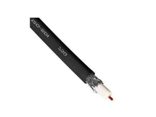 MicroConnect - Videokabel - 12G-SDI - fast till fast - 100 m - dubbelt skärmad - svart