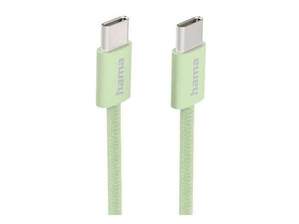 Hama-kangas, 1 m, USB C, USB C, USB 2.0, 0,48 Gbit/s, vihreä