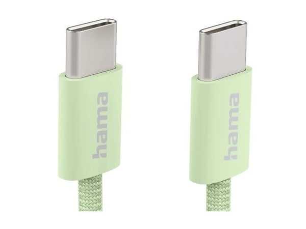 Hama-kangas, 1 m, USB C, USB C, USB 2.0, 0,48 Gbit/s, vihreä