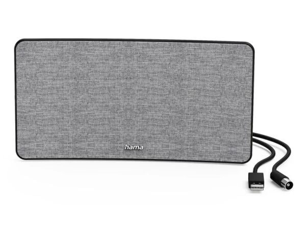 Hama Fabric Design, Innendørs, Svart, Grå, 2 m, 470 - 690 MHz, 2 m, DVB-T, DVB-T2
