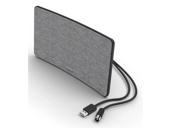 Hama Fabric Design, Innendørs, Svart, Grå, 2 m, 470 - 690 MHz, 2 m, DVB-T, DVB-T2
