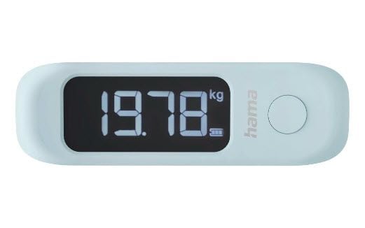 Hama 00178134, Elektroninen, 50 kg, Sininen, Harmaa, kg, lb, oz, Hihna, Akryylinitriilibutadieenistyreeni (ABS), Polyesteri