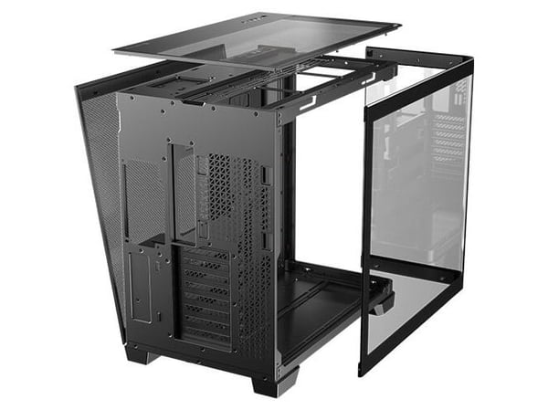 Antec Constellation Series C8 Curve Wood - FT - utvidet ATX (E-ATX) - sidepanel med vindu (herdet glass) - ingen strømforsyning - USB/lyd