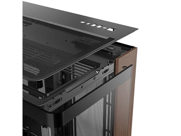 Antec Constellation Series C8 Curve Wood - FT - utvidet ATX (E-ATX) - sidepanel med vindu (herdet glass) - ingen strømforsyning - USB/lyd