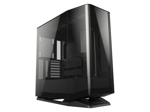 COUGAR CGR-58M6B, Midi Tower, PC, Svart, ATX, CEB, EATX, Micro ATX, Mini-ITX, Metall, Plast, Herdet glass, Spilling