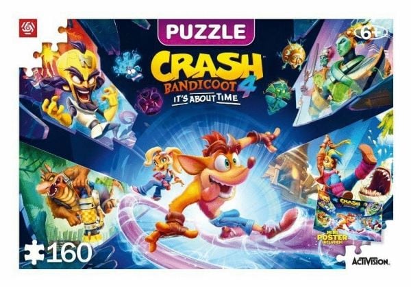 Cenega Crash Bandicoot 4: It''s About Time, 160 stykker, Video spill, 6 år
