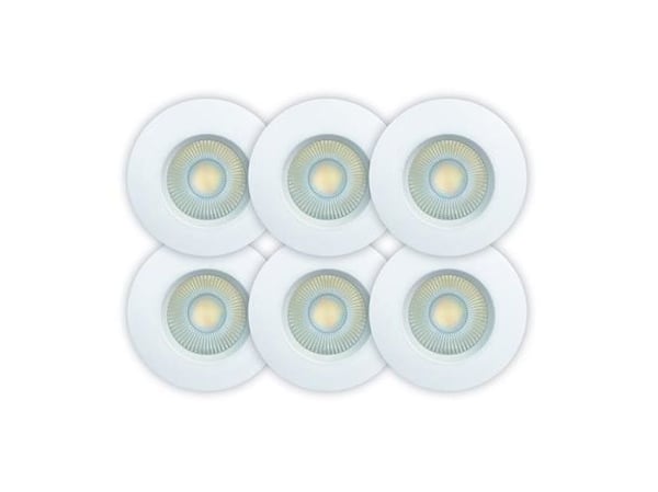 Sabina Low profile CCT 6-pack ISO Mat Hvid 2700K/3000K/4000K 560/590/560lm 4,9W Indendørs/udendørs D