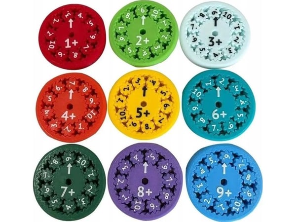 Matematisk spinner +/- 9 stk/set 44235