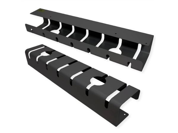 ROLINE 17.03.1303, Kabelskilleskuff, Bord, Metall, Sort