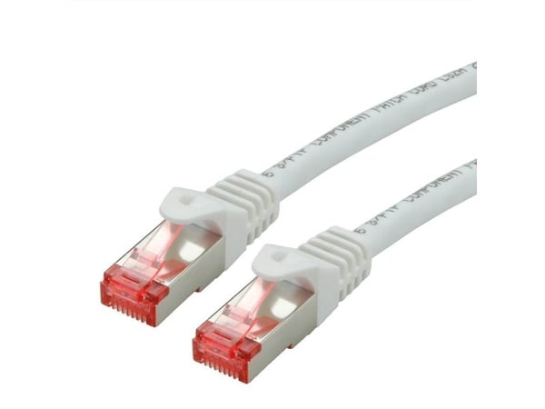 ROLINE 21152661, 1 m, Cat6, S/FTP (S-STP), RJ-45, RJ-45, Hvit