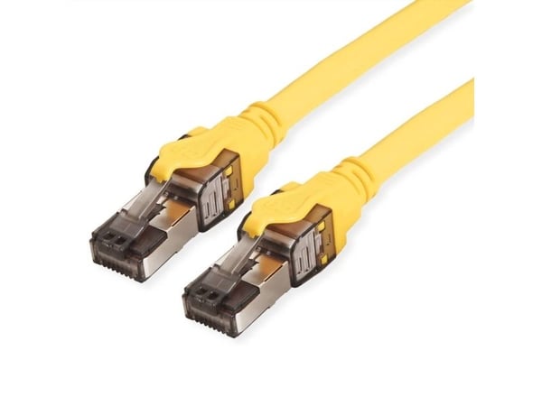 ROLINE 21.15.1861, 1 m, Cat8.1, S/FTP (S-STP), RJ-45, RJ-45, Gult