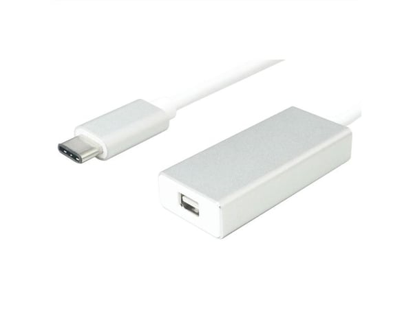 Value USB 3.1 C - Mini DisplayPort, 0,1 m, USB Type-C, Mini DisplayPort, Naaras, Uros, Valkoinen