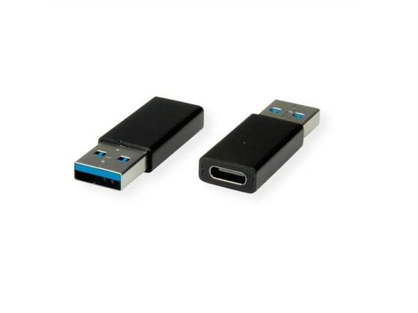 Value Adapter, USB 3.2 Gen 1, Type A - C, M/F, USB Type A, USB Type C, Musta