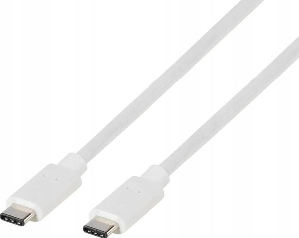 Vivanco PBDCVVUSBCC10W, 1 m, USB C, USB C, Valkoinen