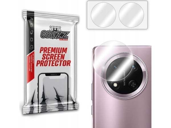 GrizzGlass HybridGlass kamera-beskyttelsesglass til Honor X9c