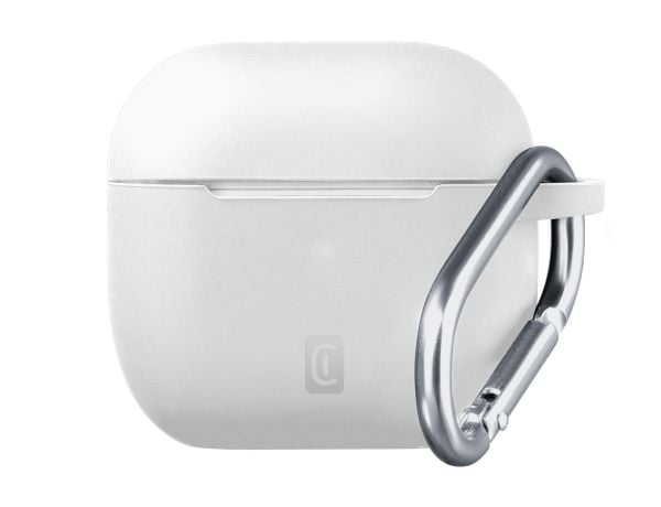 Cellularline 8018080489662, Overtrekk, Hvit, Apple, AirPods 4, AirPods 4 ANC, Silikon, Skittbestandig, Fallbestandig, Ripebestandig