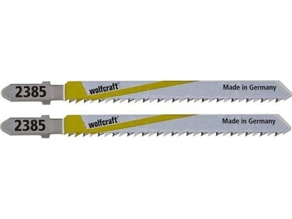wolfcraft GmbH 2385000, Stikksagblad, Sponplate, Løvtre, Laminat, Plast, Tre med spiker, Bimetall, 7,5 cm, 2,5 mm, 3 cm
