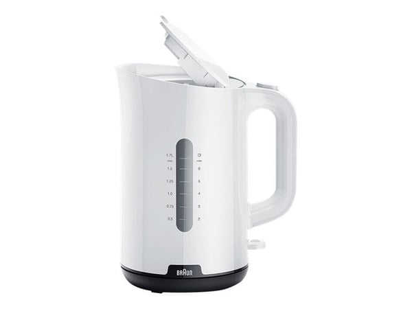 Braun Breakfast1 WK 1100 WH - Kjele - 1.7 liter - 2.2 kW - hvit