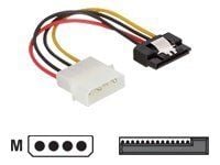 Delock - Strømadapter - SATA-strøm (hann) til 4-pin intern strøm (hann) - 12 cm