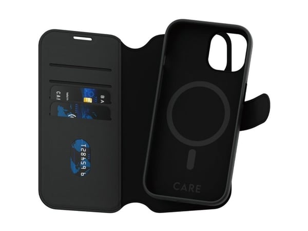 CARE by PanzerGlass Tango - Lommebok for mobiltelefon - 2-i-1 lommebok - MagSafe-samsvar - termoplast-polyuretan (TPU), polyuretan (PU) - for Apple...