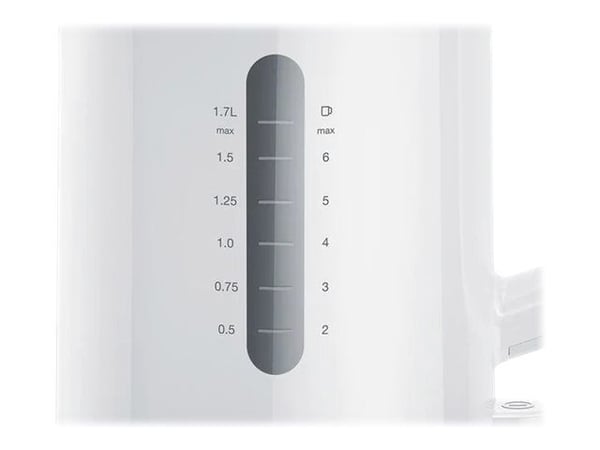 Braun Breakfast1 WK 1100 WH - Kjele - 1.7 liter - 2.2 kW - hvit