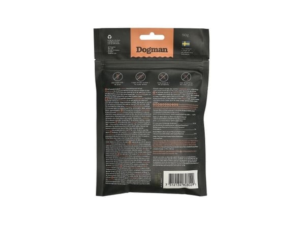 Dogman Frystorkat Snacks Av Nöt 50g