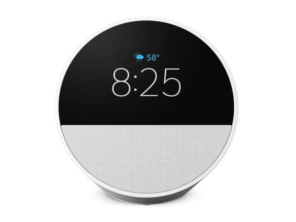 Amazon Echo Spot - Smarthøyttaler - LCD 2.83" - Bluetooth, Wi-Fi - Appstyrt - Isbrehvit